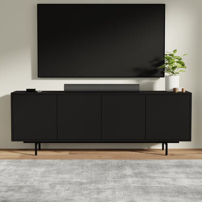 ComfIQ Norrhaus 75-Inch Modern TV Stand with 4-Doors