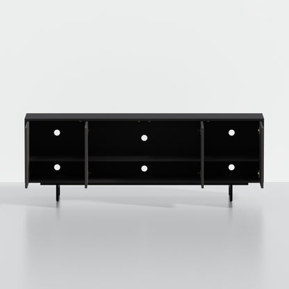 ComfIQ Norrhaus 75-Inch Modern TV Stand with 4-Doors